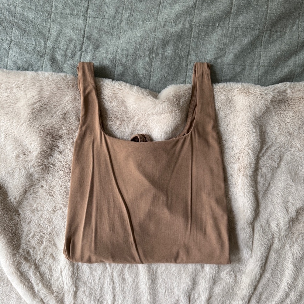 Neutral Tan Sleeveless Top
